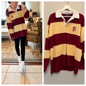 Vintage Proplayer FSU Florida State Seminoles oversized rugby top. Men’s L.